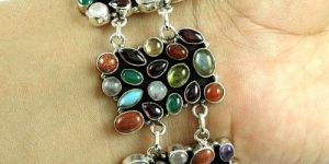 Sun Stone Gemstone Sterling Silver Bracelet 925 Sterling Silver Gemstone Jewellery
