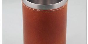 Stainless Steel Wine Cooler with Leather