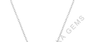 Malachite Green Stone Necklace in Silver