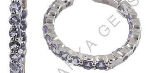 Sterling Silver Tanzanite Earrings