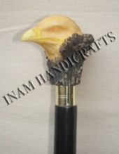 Wooden Walking Stick with Eagle Handle