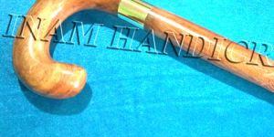 Wooden Walking Stick with Wood Handle