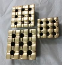 Square Metal 9 Ashtray Set