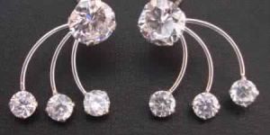 ZIRCONIA GEMSTONE 925 STERLING SILVER BIRTHSTONE STUD EARRINGS