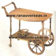Wooden Serving Carts for Food, Tea, Snacks, Carry from Kitchen to Rooms