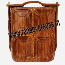 Wooden Spring Brass Inlay Tray