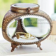 Triangle Glass Jewelry Box