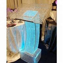 Wedding Crystal Podium Speech Desk