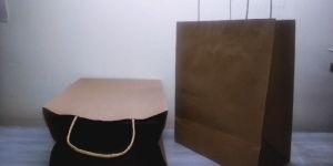 Brown Recycled Paper Bag 10.25,8,4.75 in 120 GSM