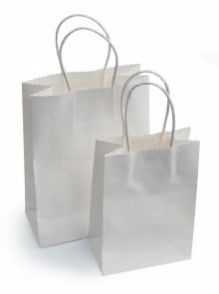 Plain White Shopping Bag 13,10,5 120GSM