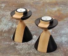 Wooden Candle Holder