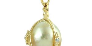Diamond Pearl South Sea Designer Pendant