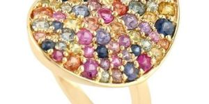 Yellow Gold Party Wear Cocktail Ring