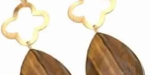 Tiger Eye Gemstone 925 Sterling Silver Earring