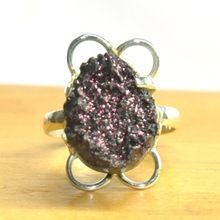 Titanium Druzy Ring