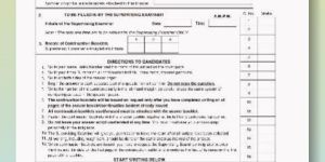 School Examination Answer Sheets