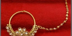 Imitation Nose Ring with Chain