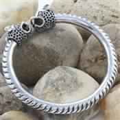 UNISEX PLAIN SILVER BANGLE