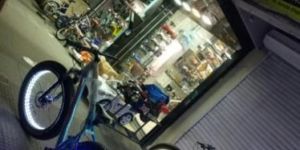 White Fat Tyre Cycle