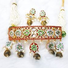 Kundan Choker with Earrings