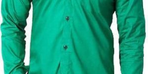 Mens Green Cotton Shirt
