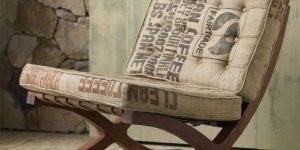 Wood Fabric Relaxing Chair