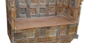 Carved Twenty Six Figure Sofa Two Seater