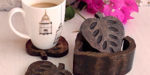 Wooden Tea Coaster Holder