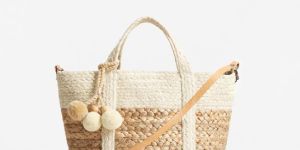 Jute Bag with Pompom