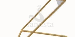 Z-Shaped Wooden End Table