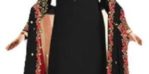 Zari Embroidery Work Semi-Stitched Salwar Kameez