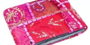 Red Colour Patchwork Designs Recycle Paper 6X4 Inches Handmade Paper Photo Album