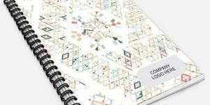 Quirky Design Pattern Corporate Stationery Notebook