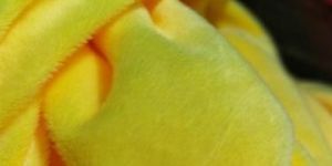 Yellow Velboa Fur Fabric