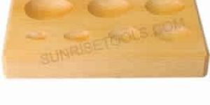 WOODEN DAPPING BLOCK/TEAR DROP