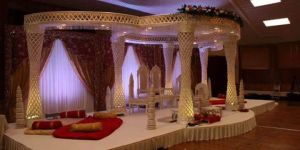 Jaali Style Wedding Fiber Mandap