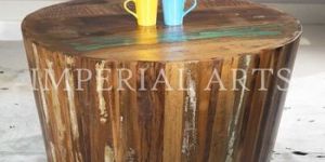 Wood Round Coffee Table