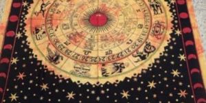 ZODIAC PRINTED TAPESTRY