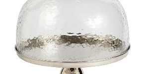 Glass & Metal Cake Stand