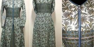 Women Printed Qulited Winter Gown