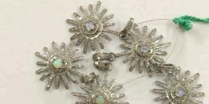 Sun Star Natural Pave Diamond Charms