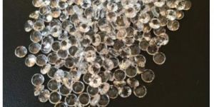 White Topaz Round Faceted Gemstone