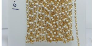 White Turquoise Plain Beads Rosary Chain