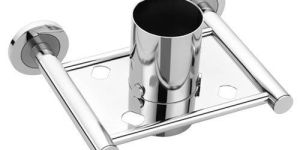 Stainless Steel Round Toothbrush Holder