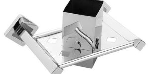 Stainless Steel Square Toothbrush Holder