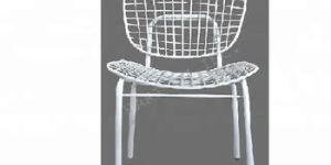 WHITE IRON JALI CHAIR