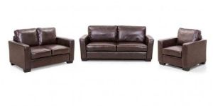 Working Class Solid Wooden Six Seater Sofa Set 3-2-1 (Brown)