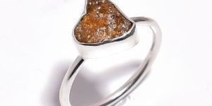 Tourmaline Raw Gemstone 925 Sterling Silver Ring Size US 6.5