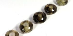 Smokey Quartz European Big Hole Beads