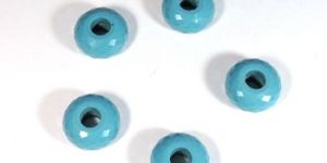 Synthetic Blue Turquoise European Big Hole Beads
